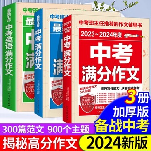 2024中考满分作文 初中生专用书籍中考作文真题优秀范文七八九年级上下册高分作文素材全集 初中语文写作技巧大全阅读理解乡土中国