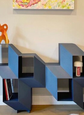 LaChanceRocky 3D铁艺简约书架客厅落地轻奢网红款置物架意式书柜