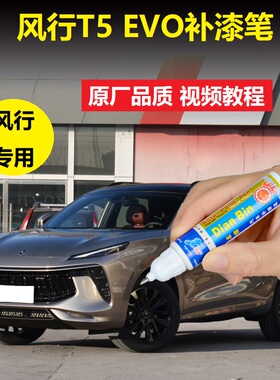 东风风行T5EVO补漆笔星辰白碧玉青皓月灰色汽车划痕修复点涂喷漆