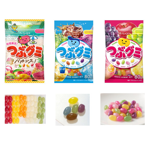 日本 春日井水果汽水热带什锦味软糖豆