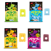 日本 软糖紫提青提汽水菠萝味50g nobel扁平造型