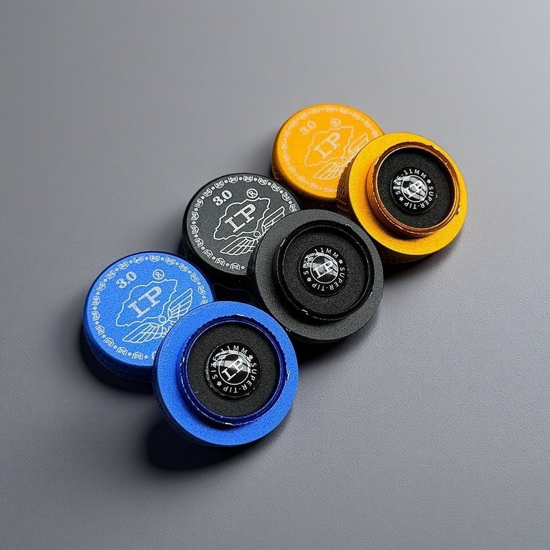 LP梦皮头3.0小杆头职业版斯诺克黑八皮头杆头中式11MM 垫片稳定