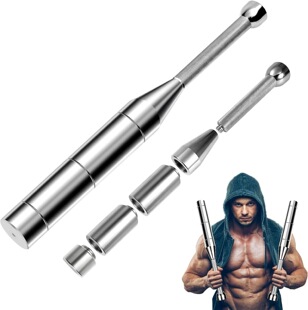 可调节棒铃实心纯钢健身器材男士力量训练印度棒哑铃Macebell