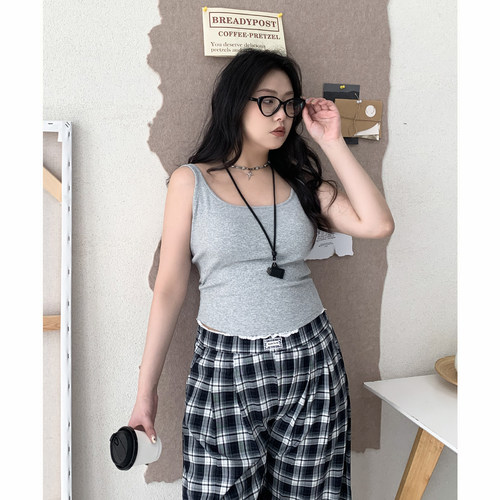 CV大码女装春夏针织美背吊带胖mm