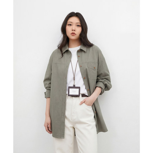 休闲宽松莱赛尔衬衫女衬衣外套