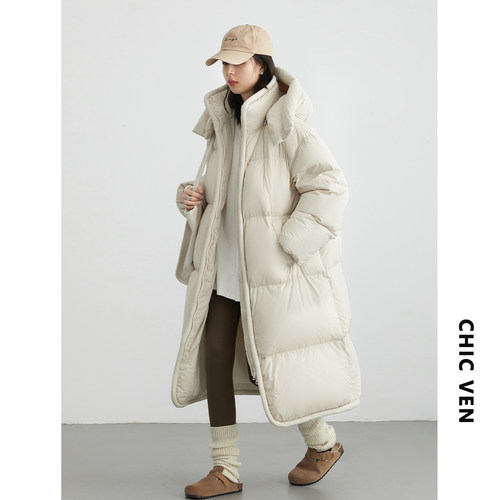 高充绒量泡芙羽绒服连帽保暖外套