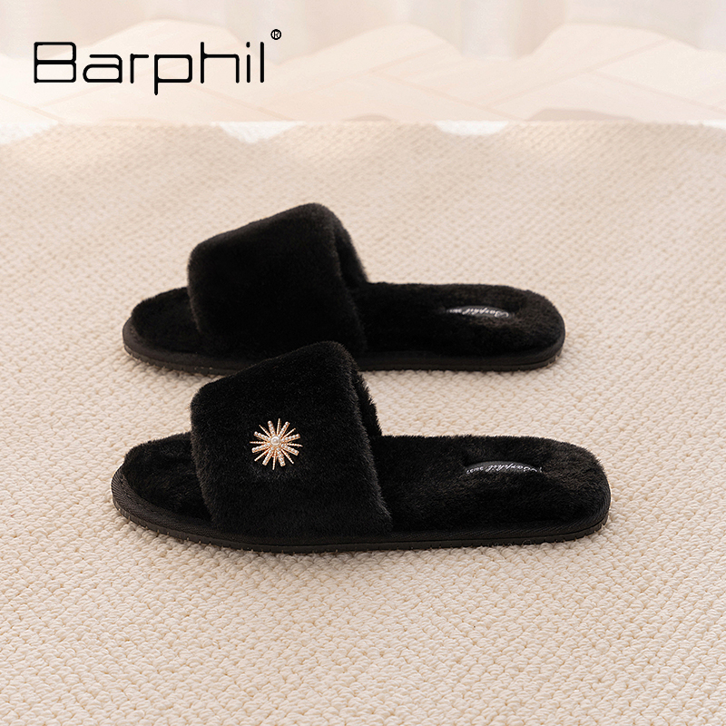 女毛毛拖鞋BARPHIL防滑