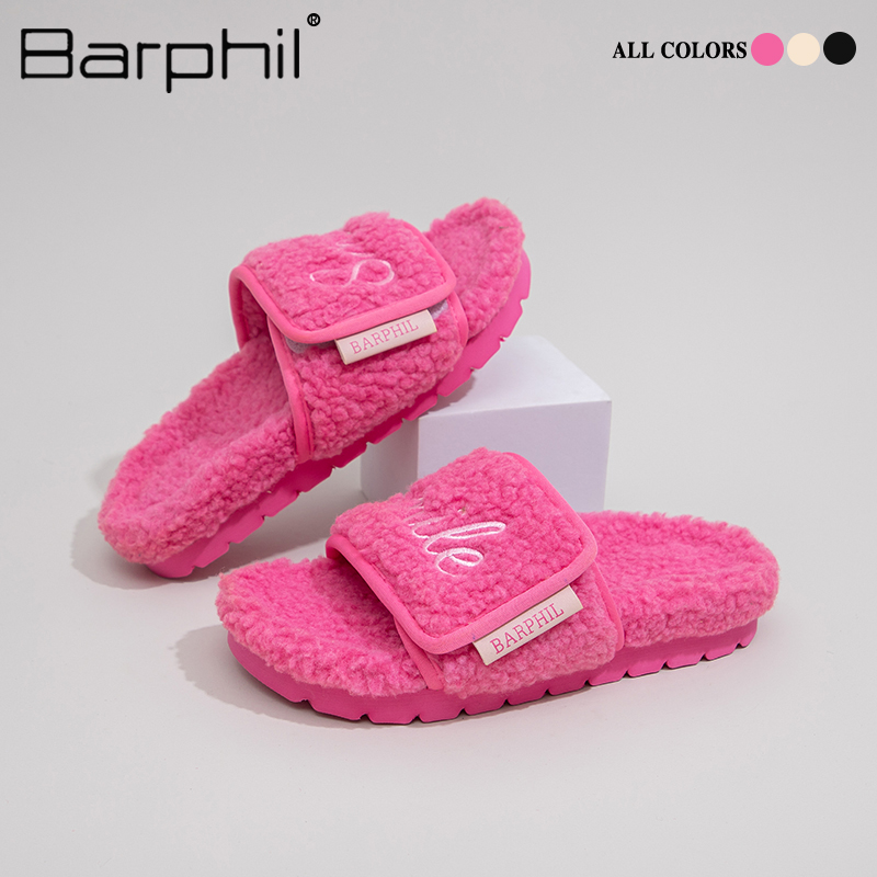 Barphil外穿毛毛拖鞋2024