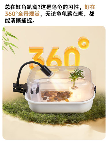 龟池梯田景观龟屋龟盆养殖箱小型户用龟巴西龟专用生态龟养池