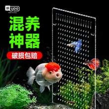 yee鱼缸隔离板透明亚克力隔离网分离板孔雀鱼孵化盒水族箱隔离板