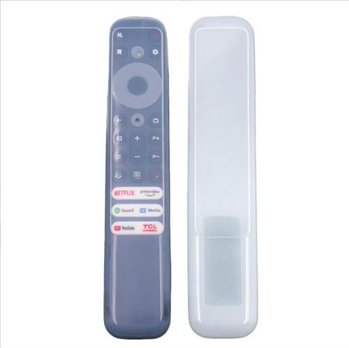 适用TCL电视RC902V遥控器套 透明硅胶套 防尘水防摔摇控板保护套