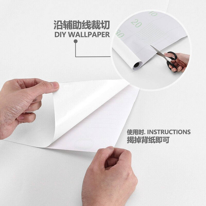 富居墙纸自粘白色墙贴带背胶墙壁贴纸自粘防水防潮客厅寝室卧室旧