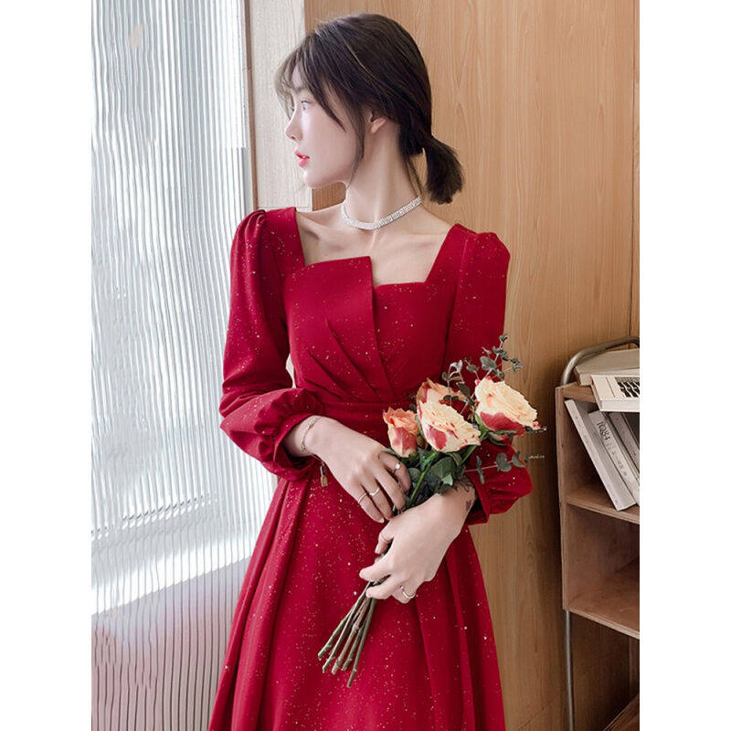 丽佰昕敬酒服新娘2021新款秋冬季法式平时可穿小个子答谢宴结婚回怎么看?