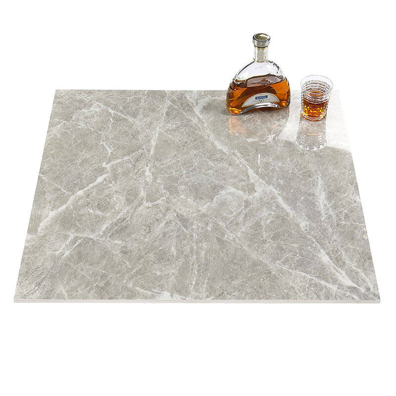 弗洛米简约灰色金刚石瓷砖800*800地砖新款客厅仿大理石全抛釉防