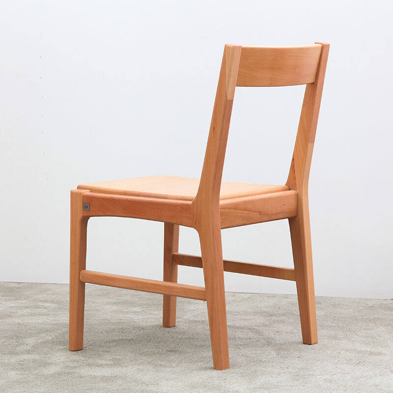 青岛一木实木餐椅现代简约榉木吧台椅新中式椅子书椅木椅qy03餐椅
