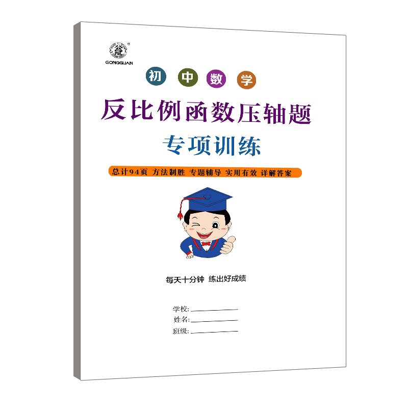 初中数学反比例函数专项训练初中数学函数全国初中一次二次函数专题专项练习册复习资料七八九年级中考题型归纳突破专项训练 书籍/杂志/报纸 练字本/练字板 原图主图