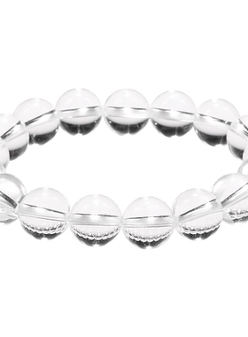 白水晶天然正品配珠手串