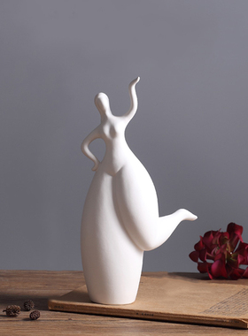 抽象艺术胖妞舞者芭蕾舞女孩雕塑