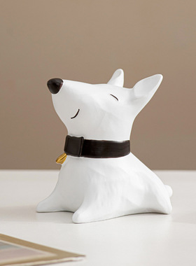 高颜值搞怪呆萌卡通潮玩小白狗