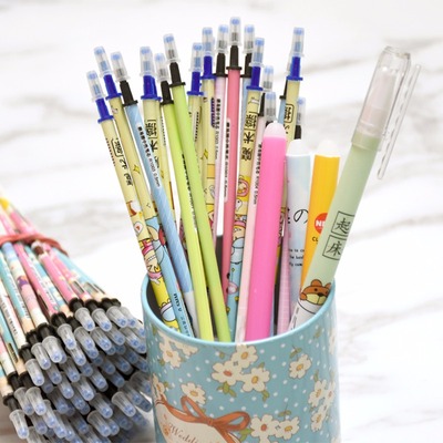 【送笔杆+橡皮】可擦摩易擦笔芯热可擦笔芯黑0.38晶蓝魔力擦替芯