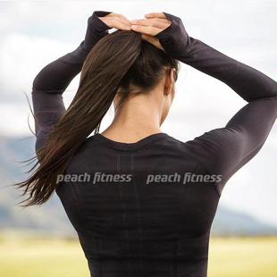 swiftly健身衣无缝速干长袖瑜伽紧身上衣透气排汗圆领运动打底衫