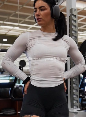 Oneractive轻薄运动长袖soft long sleeve top修身收腰亲肤健身衣