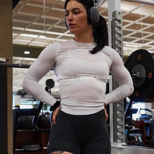 Oneractive轻薄运动长袖soft long sleeve top修身收腰亲肤健身衣