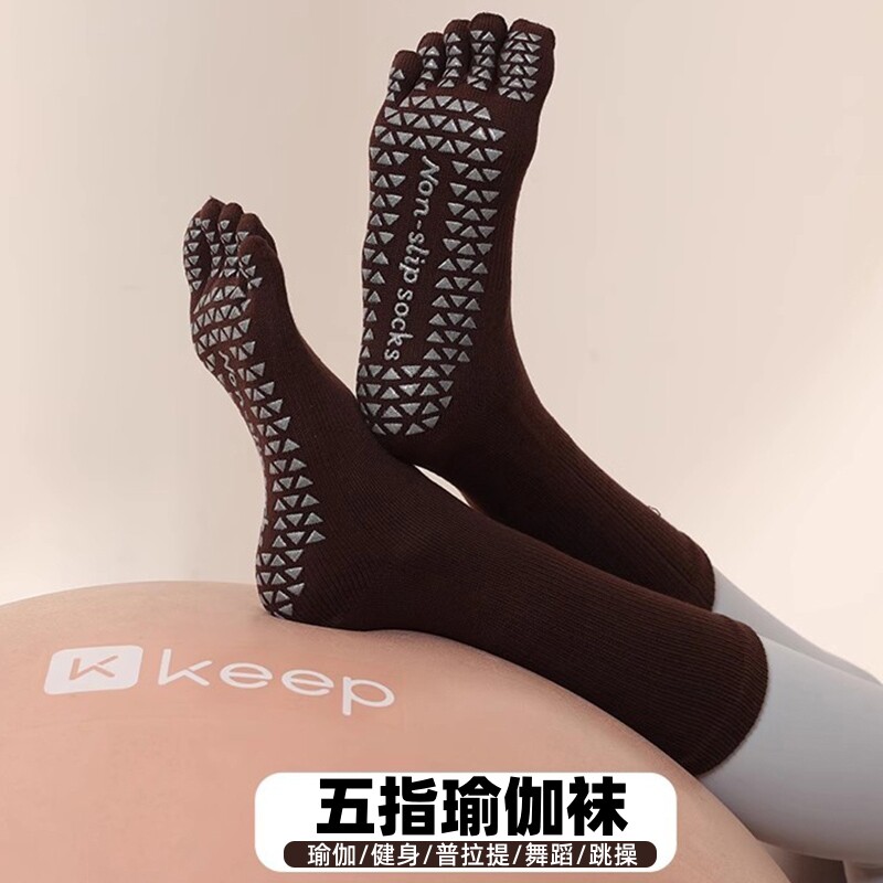 瑜伽袜子防滑专业女五指袜夏季健身防滑袜地板袜成人普拉提袜子
