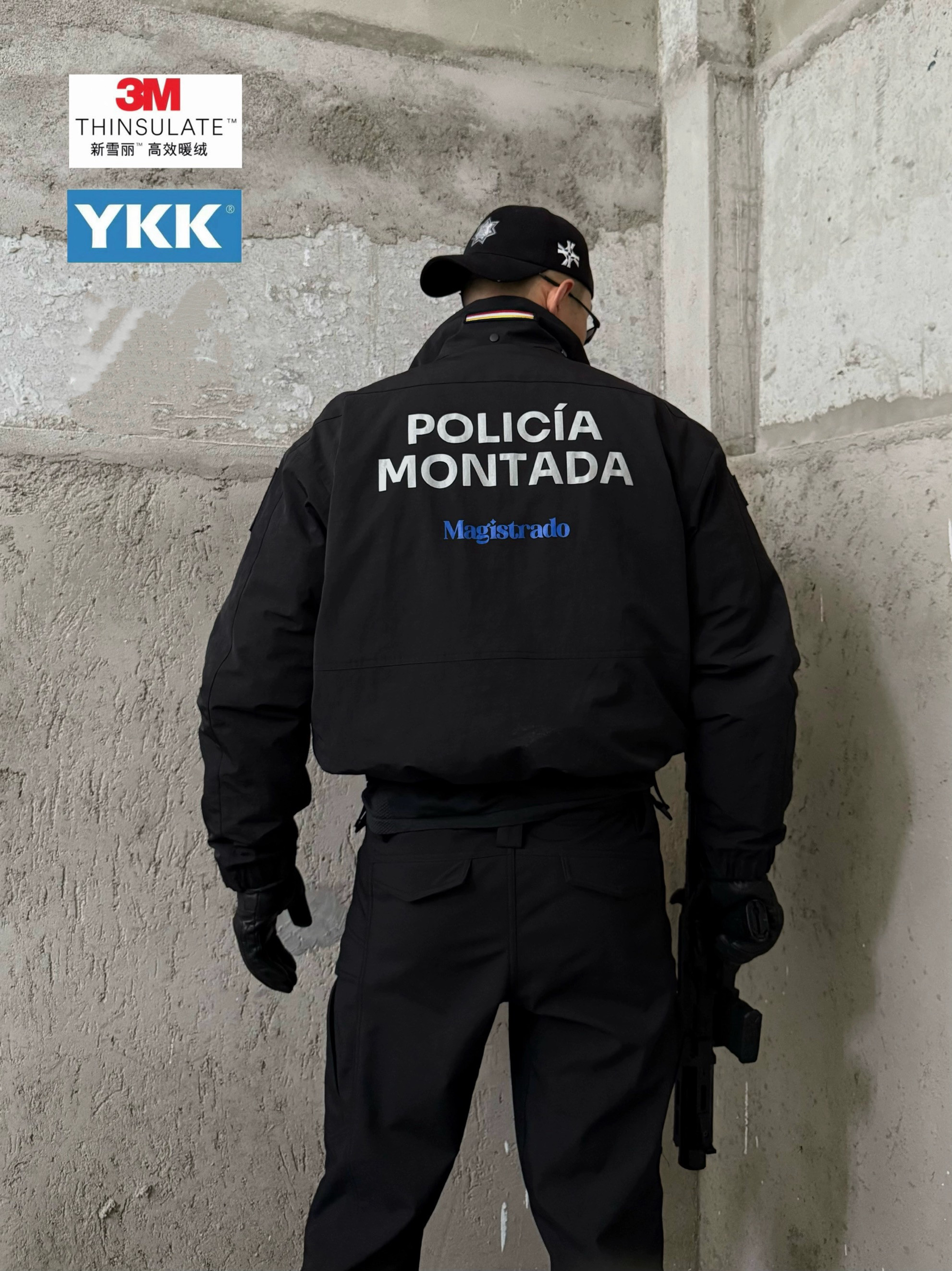 【卡秋山】黑色骑警3M新雪丽棉服可拆卸三防冲锋衣硬壳外套夹克,男装,夹克,淘宝优惠券,粉丝福利购,淘宝优惠卷