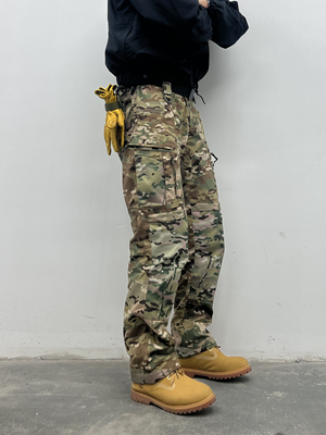 【卡秋山】开拓者军鸟橘皮拼接迷彩全地形战术口袋户外美式工装裤
