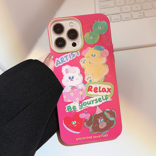 涂鸦盲盒兔子苹果手机壳