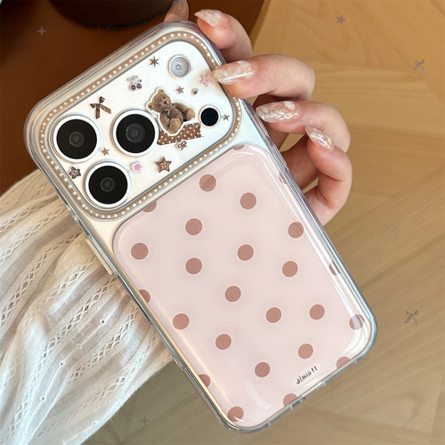 可爱小熊滴胶iPhone防摔手机壳