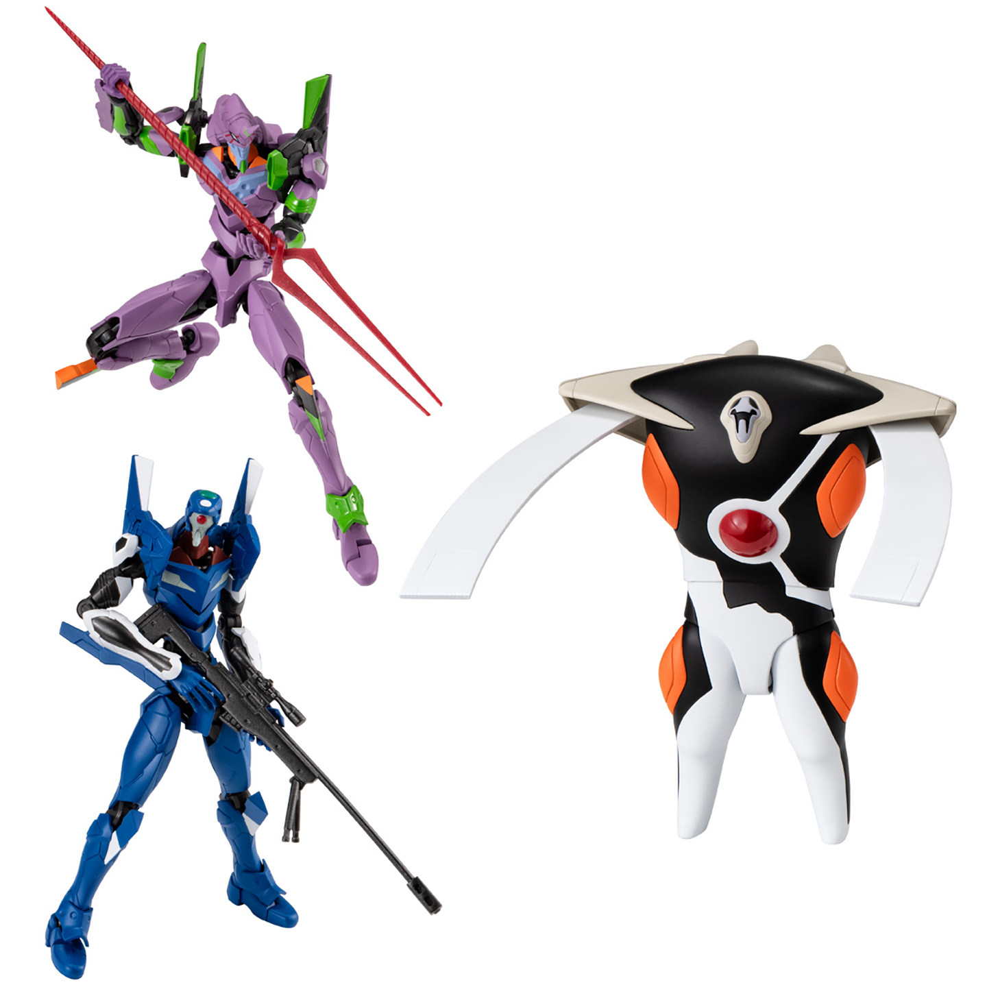 现货 万代食玩 EVA Frame DX 02真嗣 初号机 零号机改 第14号使徒