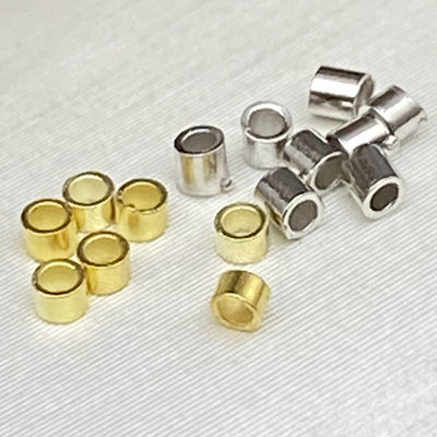 s925纯银定位管diy手工配件收尾