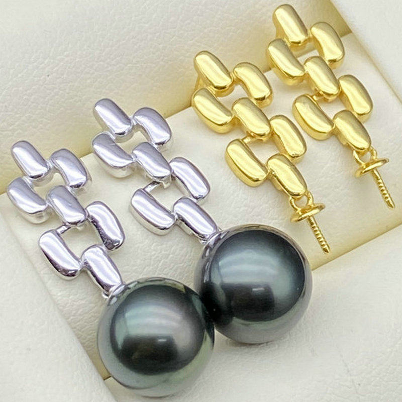 s925纯银珍珠耳钉韩版珍珠耳坠空托配件长款表带耳环托diy通体银,饰品/流行首饰/时尚饰品新,银饰配件,淘宝优惠券,粉丝福利购,淘宝优惠卷