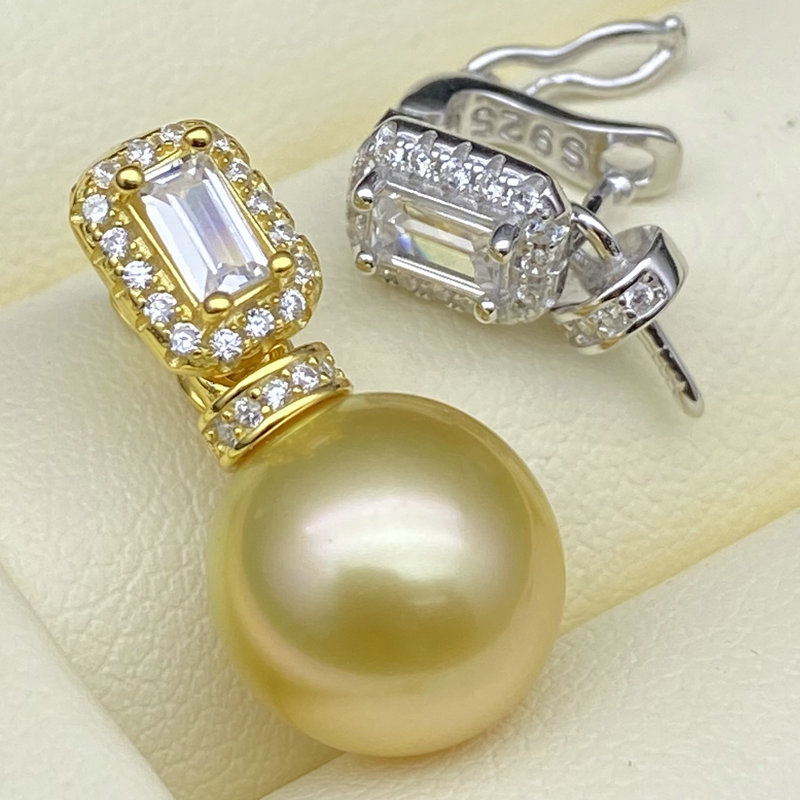 源头工厂s925纯银珍珠吊坠托配饰