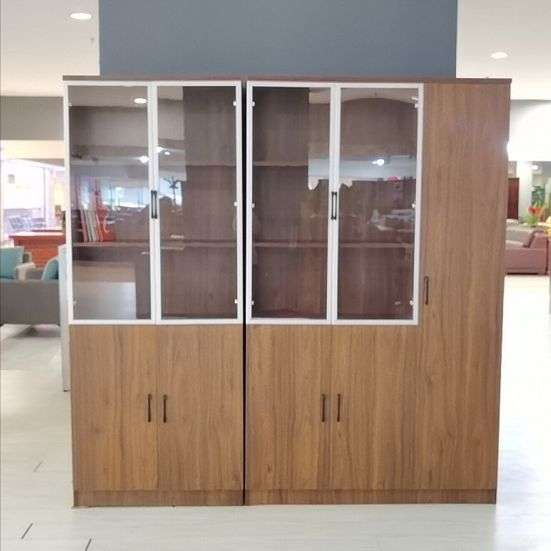 简约储物柜现代展示柜木质门文件柜办公室家具组合书柜/沙发/茶几