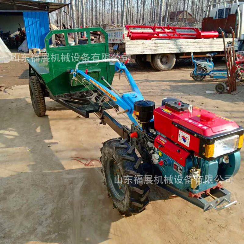 单缸多功能12马力手扶拖拉机水稻田自走式手扶拖拉机 打田整地机