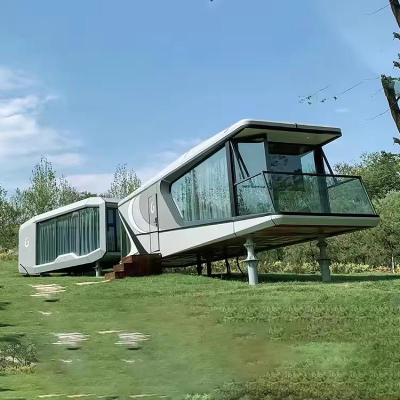 户外网红集装箱阳光房民宿酒店太空舱可移动别墅度假区露营酒店