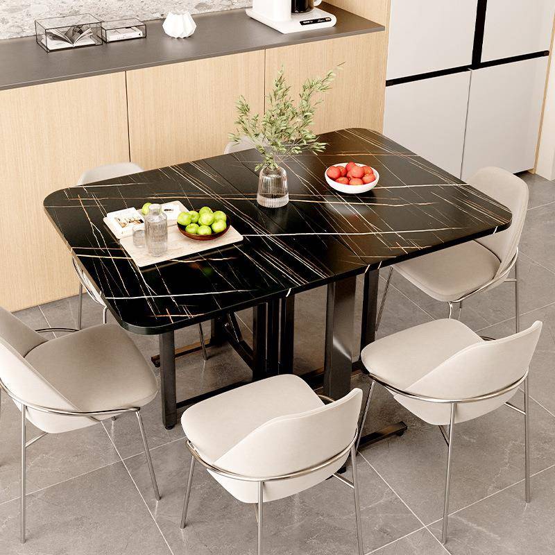 折叠餐桌家用简易吃饭小桌子出租屋用长方形多功能可移动方桌