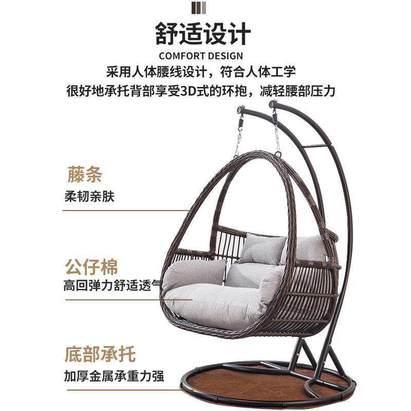 网红秋千双人吊篮鸟巢懒人小沙发阳台家用休闲单人吊床秋千摇摇椅