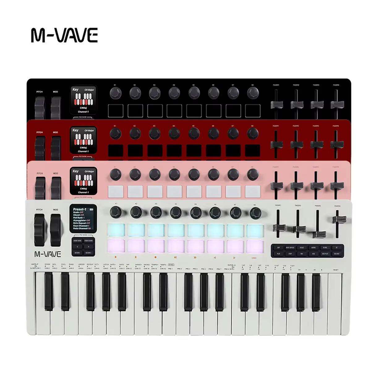 37键MIDI键盘合成器移动便携制作电音编曲键盘控制器可充电打击