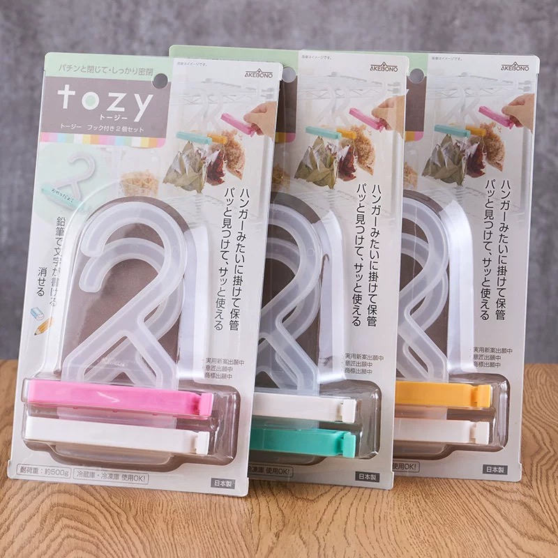 日本进口曙产业挂壁可挂封口夹密封夹食品袋保鲜夹零食夹子