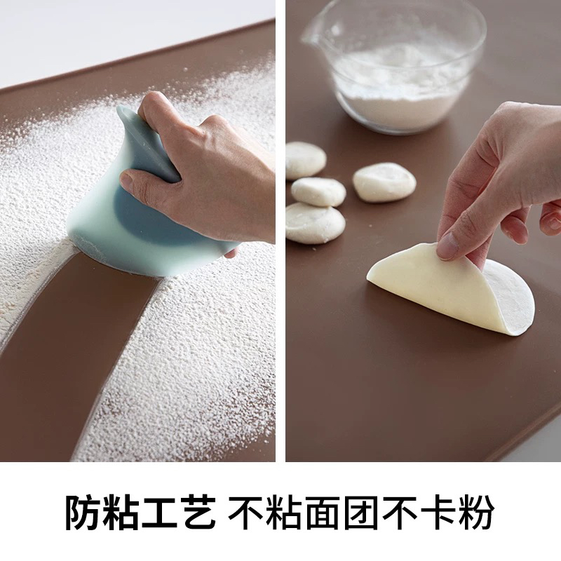 霜山硅胶揉面垫加厚食品级硅胶垫面板家用防滑烘焙案板不粘和面垫