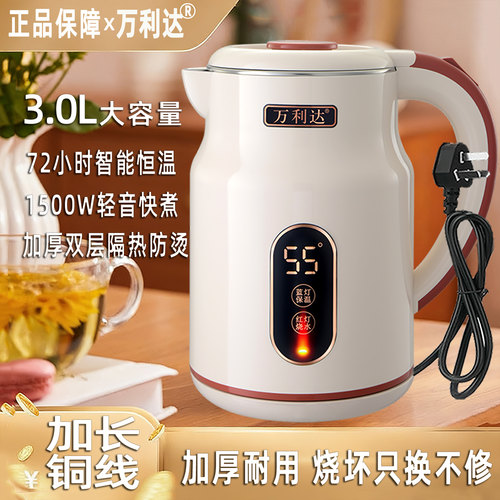 电烧水壶家用烧水保温一体热水壶
