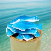 德国品牌蓝色鲨鱼橡皮糖混合qq果汁软糖儿童网红办公室休闲零食