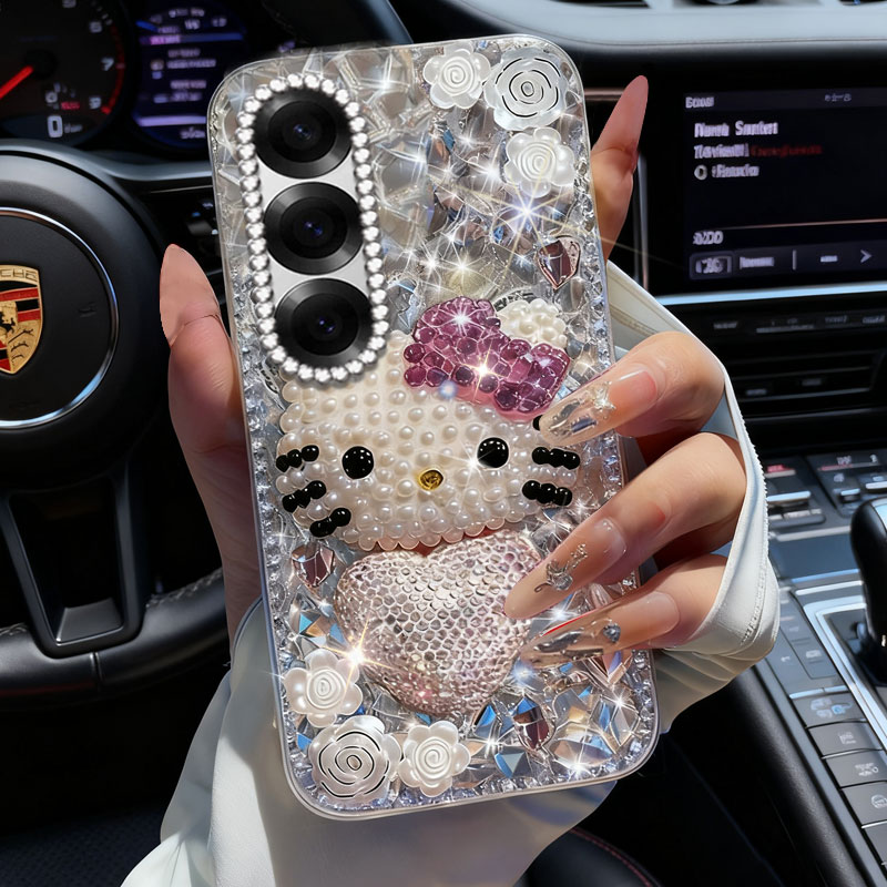 高端奢华镶钻手机壳，不掉钻，不发黄