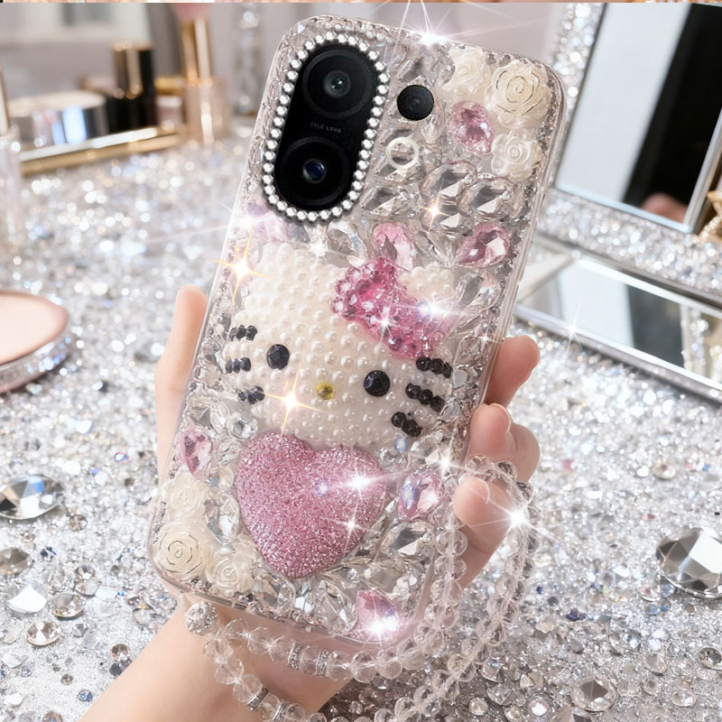高端奢华镶钻手机壳，不掉钻，不发黄
