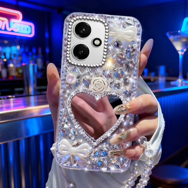 高端奢华镶钻手机壳，不掉钻，不发黄