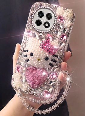高端满钻镶钻适用oneplus一加ace5手机壳新品Ace2Pro女款11R全包Ace小众ace3硬壳8T外壳ace5Pro/2025年9卡通